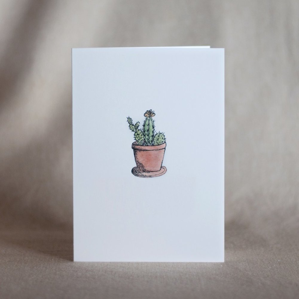 4/$20- Cactus Blank Card